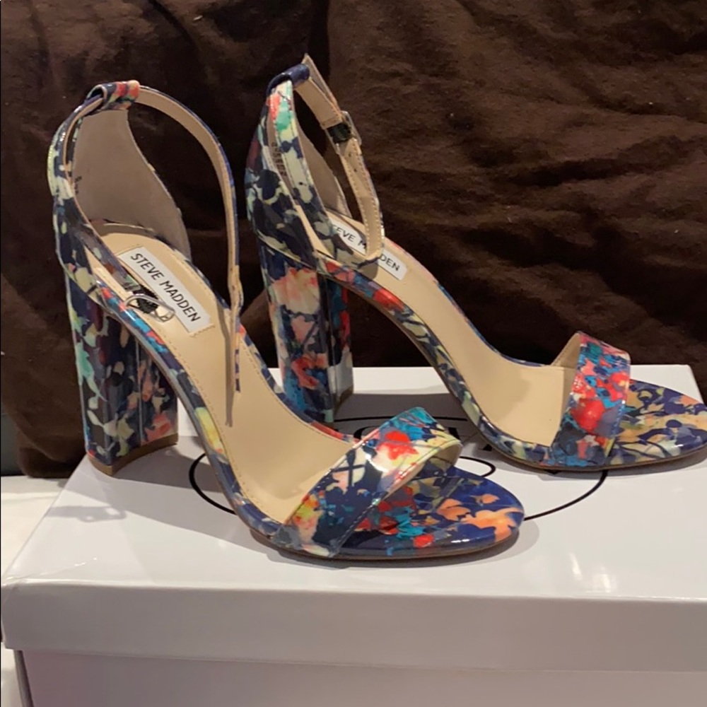 Floral Steve Madden Sandals Size 8.5